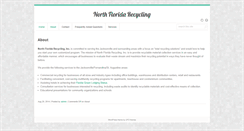 Desktop Screenshot of northfloridarecycling.com