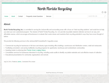 Tablet Screenshot of northfloridarecycling.com